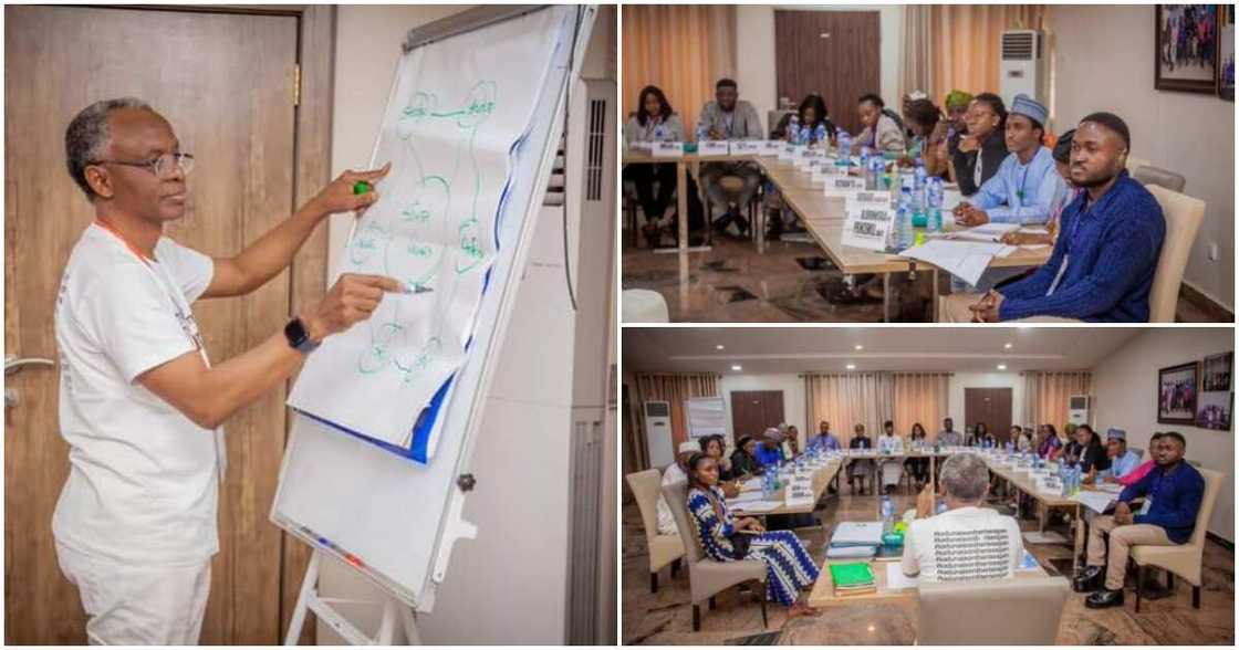 Governor Nasir El-Rufai, Kaduna state, the Kashim Ibrahim Fellowship participants Governor Nasir El-Rufai, Kaduna state, the Kashim Ibrahim Fellowship participants