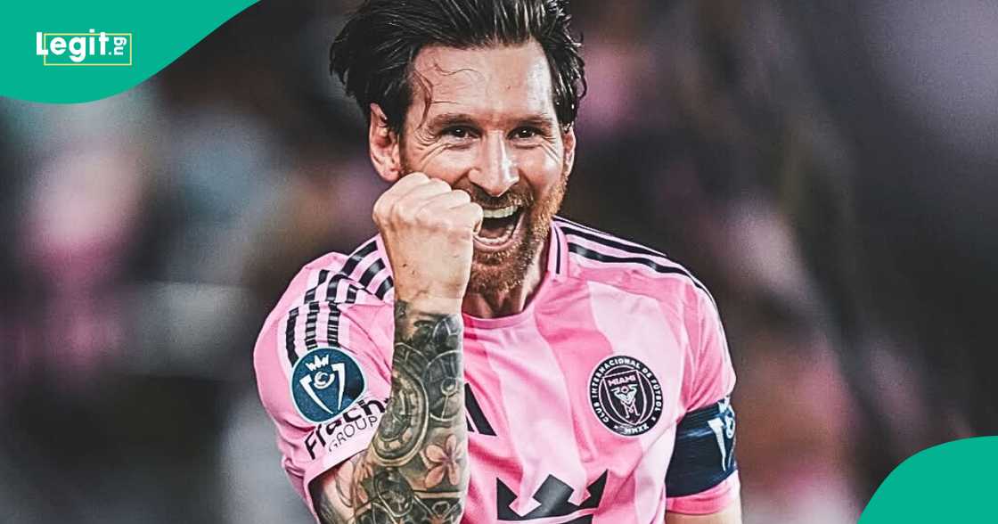 Leo Messi at Coldplay's concert in Miami.