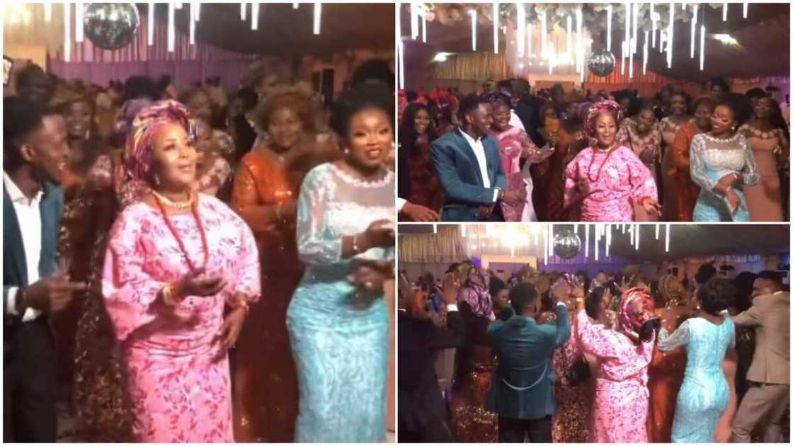 The mother-in-law was so happy. The mother-in-law was so happy.
