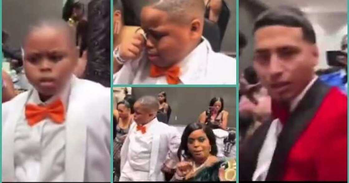 Little boy in tears after sighting mum dancing with photographer