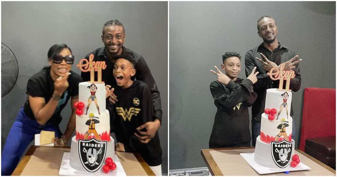 Kaffy and ex-husband celebrate son's birthday.