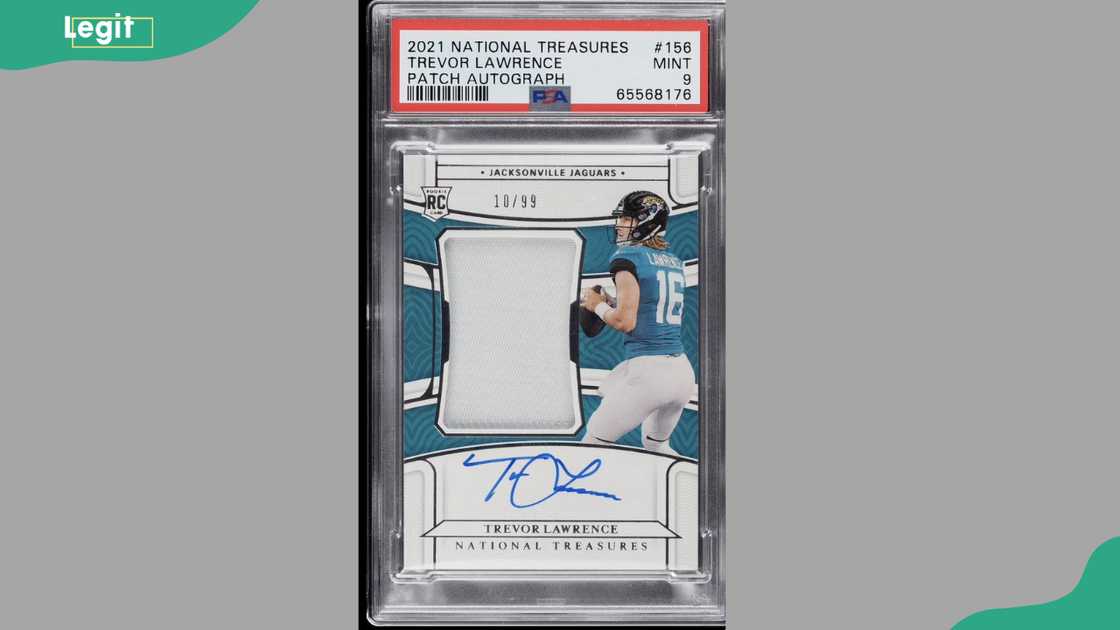 2021 National Treasures Platinum Trevor Lawrence Autograph #156