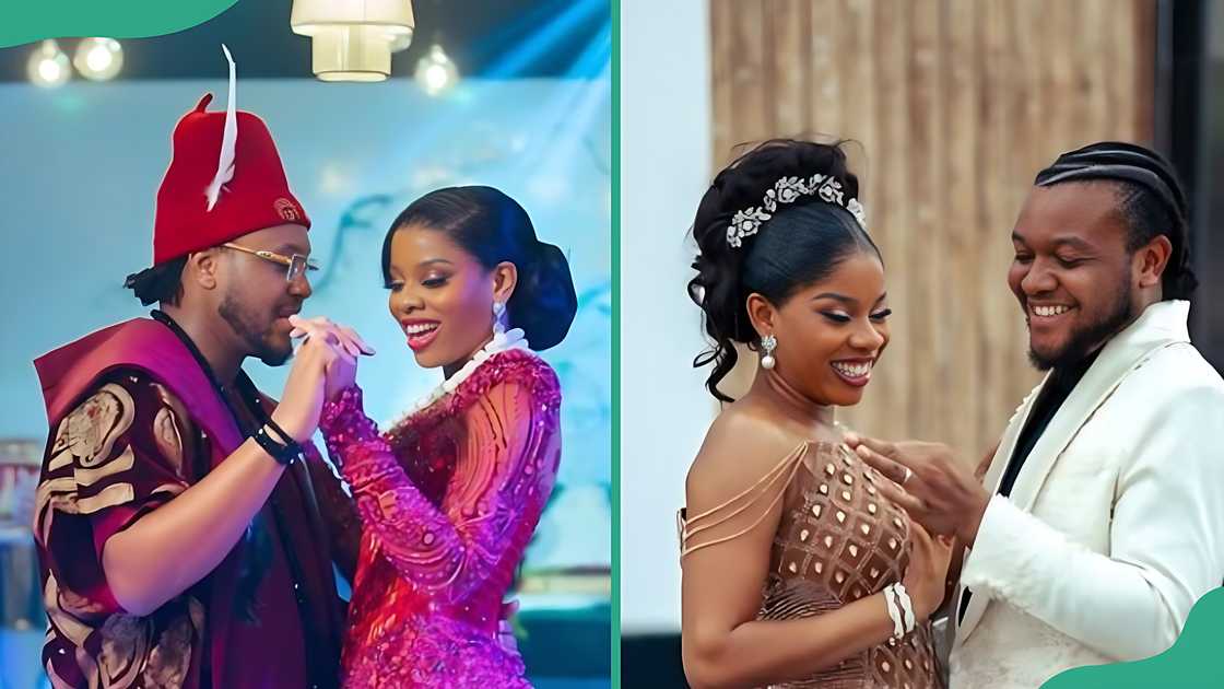 Deacon Famous and his wife Mawusa Faith pictured during their wedding Deacon Famous and his wife Mawusa Faith pictured during their wedding