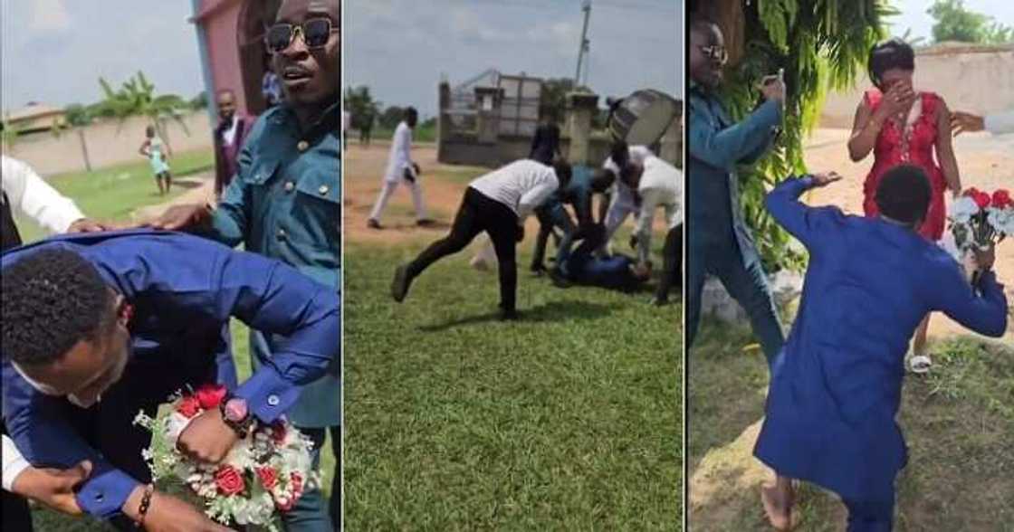 Man forced to propose to girlfriend Man forced to propose to girlfriend