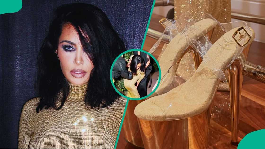 Kim Kardashian Falls While Wearing High Heels on Her Way to Oscars Afterparty