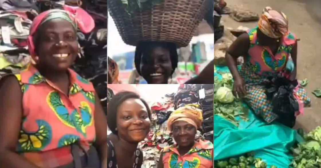 Bridget Ampong: Legon student celebrates her mom who hustles in market to pay her fees, drops video Bridget Ampong: Legon student celebrates her mom who hustles in market to pay her fees, drops video