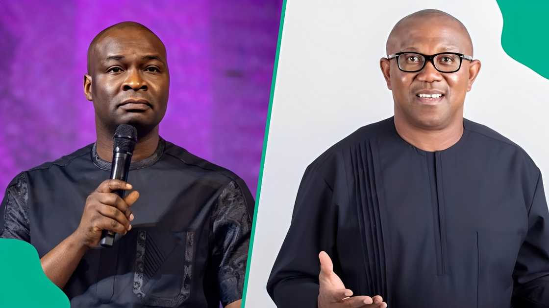 Peter Obi attends Apostle Selman's Koinonia service in Abuja.