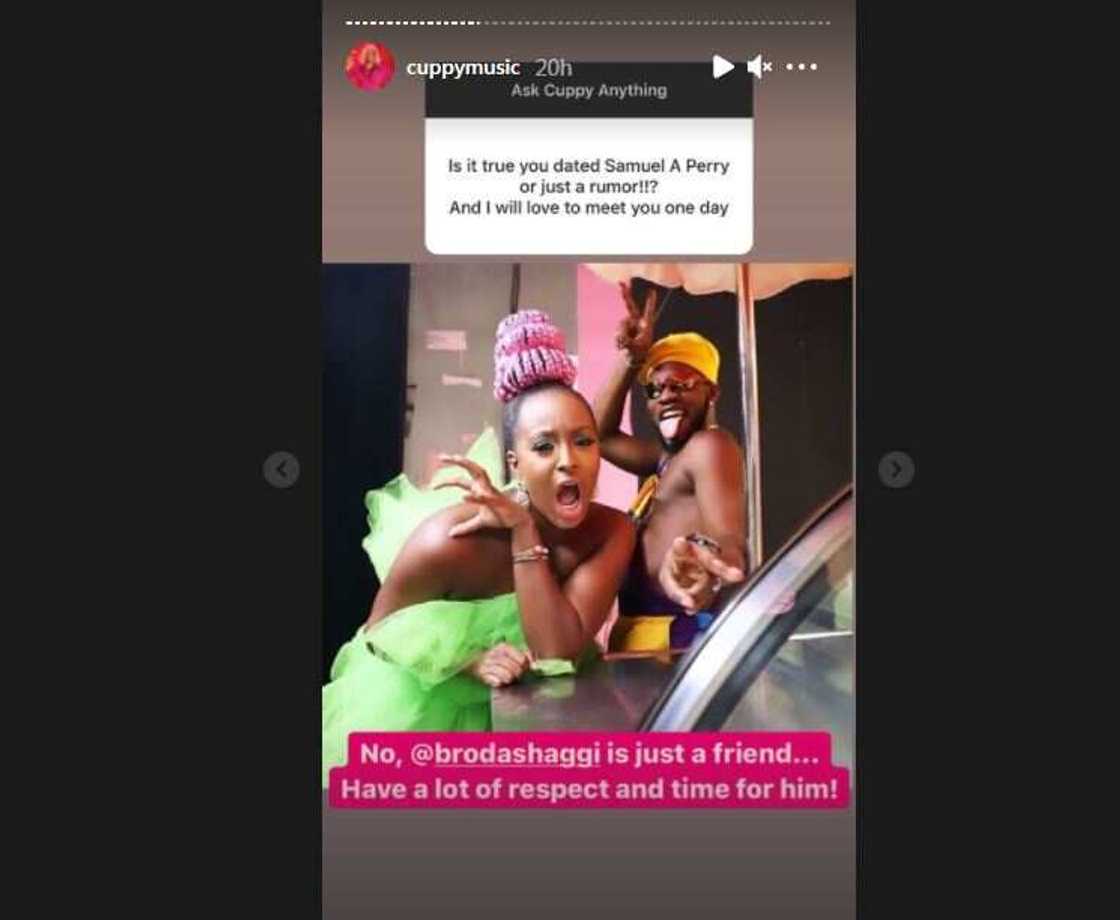 DJ Cuppy tells fans more about herself online. DJ Cuppy tells fans more about herself online.