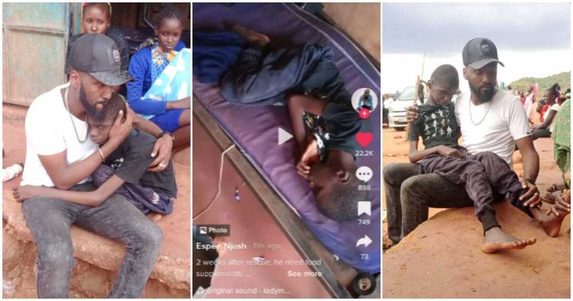 Hungry young boy, man picks boy off street, street kids, kind man helps kid Hungry young boy, man picks boy off street, street kids, kind man helps kid