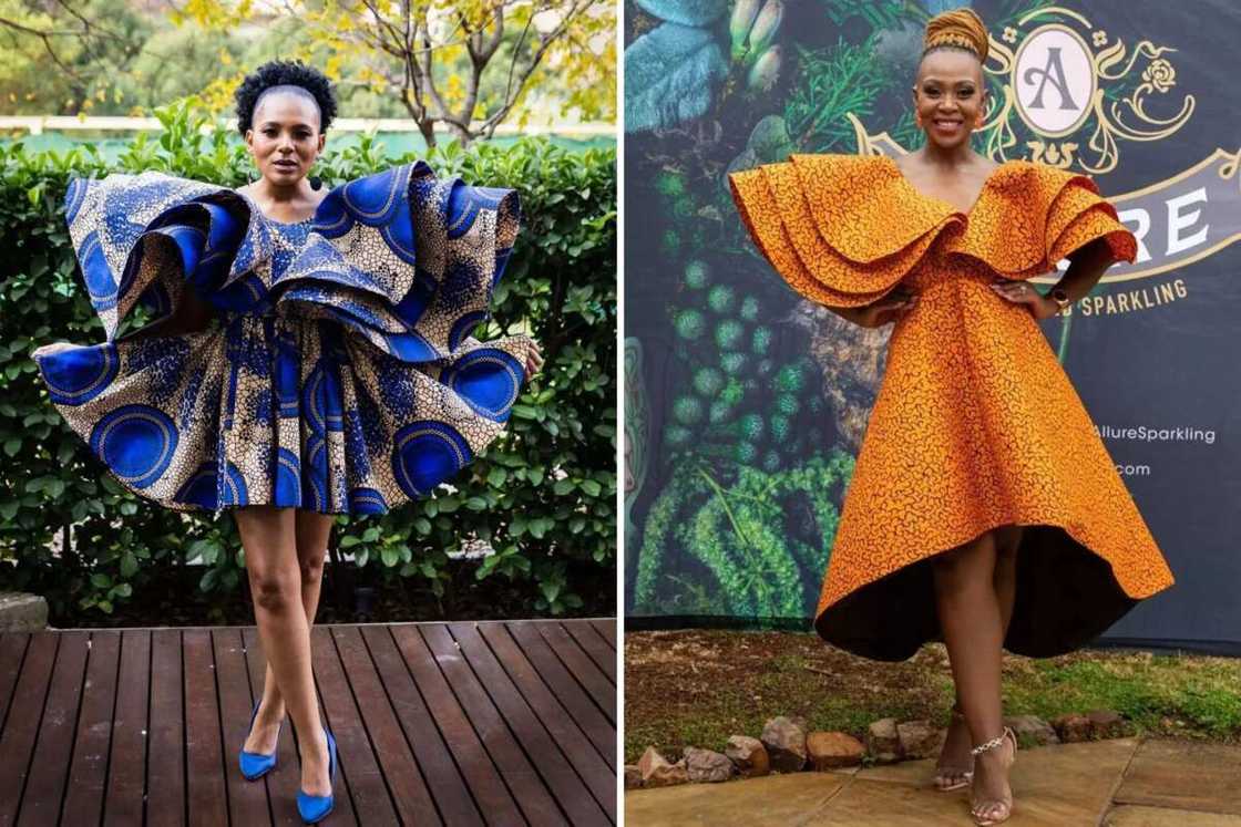 Short flare gowns Short flare gowns