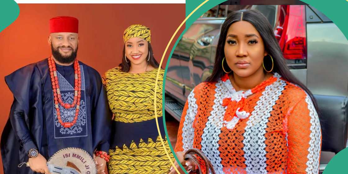 Yul Edochie shares Judy's baby bump Yul Edochie shares Judy's baby bump