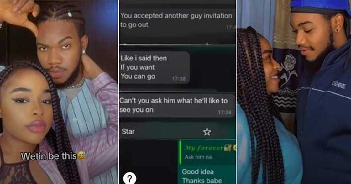 Lady pranks boyfriend about date with another man Lady pranks boyfriend about date with another man