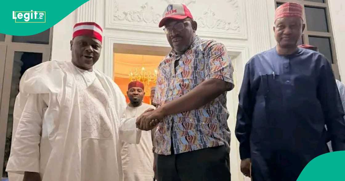 Sanata Rabi'u Musa Kwankwaso da jagororin NDC sun zauna a Abuja Sanata Rabi'u Musa Kwankwaso da jagororin NDC sun zauna a Abuja