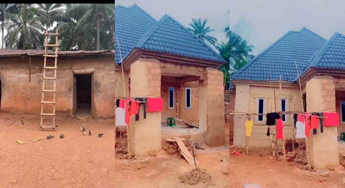 Photos of a house built by a young Nigerian man. Photos of a house built by a young Nigerian man.