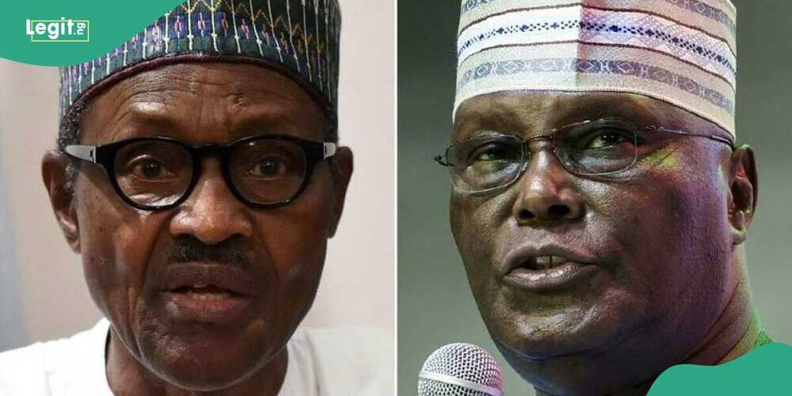 Immediate past president Muhammadu Buhari and former VP Atiku