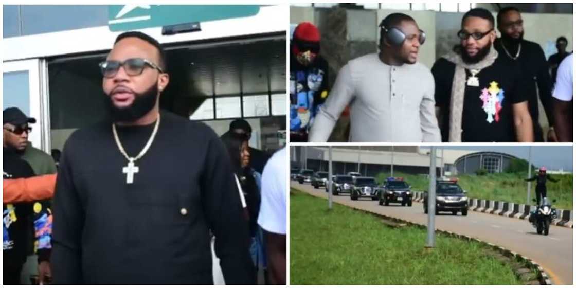 Photos of Kcee, Ubi Franklin, and Emoney. Photos of Kcee, Ubi Franklin, and Emoney.