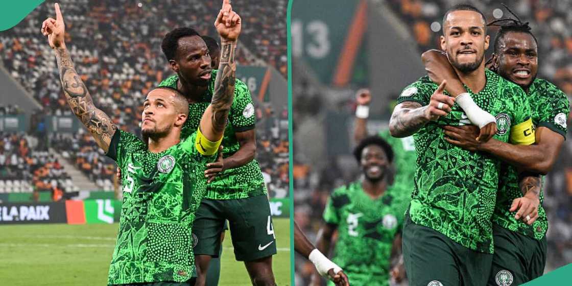 Nigeria scores at AFCON finals.