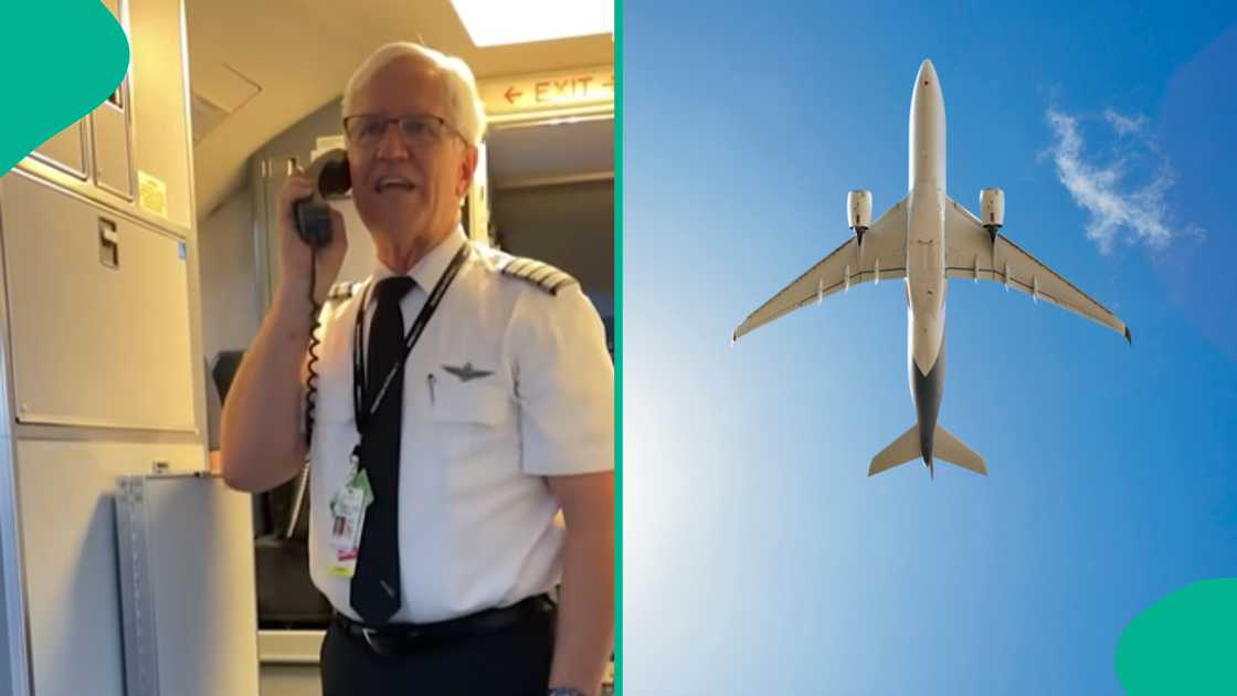 Pilot emotional as he retires from his job. Pilot emotional as he retires from his job.