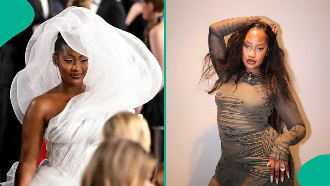 Tems rocks a cloud-like outfit Tems rocks a cloud-like outfit