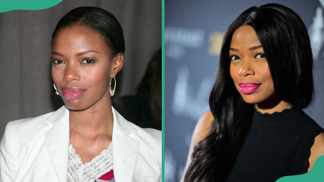 Jill Marie Jones of Girlfriends at Madison Square Garden in New York City, New York, United States (L). Jill Marie Jones at Plaza Theatre in Atlanta, Georgia (R) Jill Marie Jones of Girlfriends at Madison Square Garden in New York City, New York, United States (L). Jill Marie Jones at Plaza Theatre in Atlanta, Georgia (R)