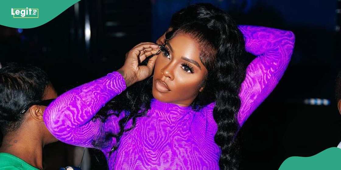 Tiwa Savage rocks swimsuit on the beach. Tiwa Savage rocks swimsuit on the beach.