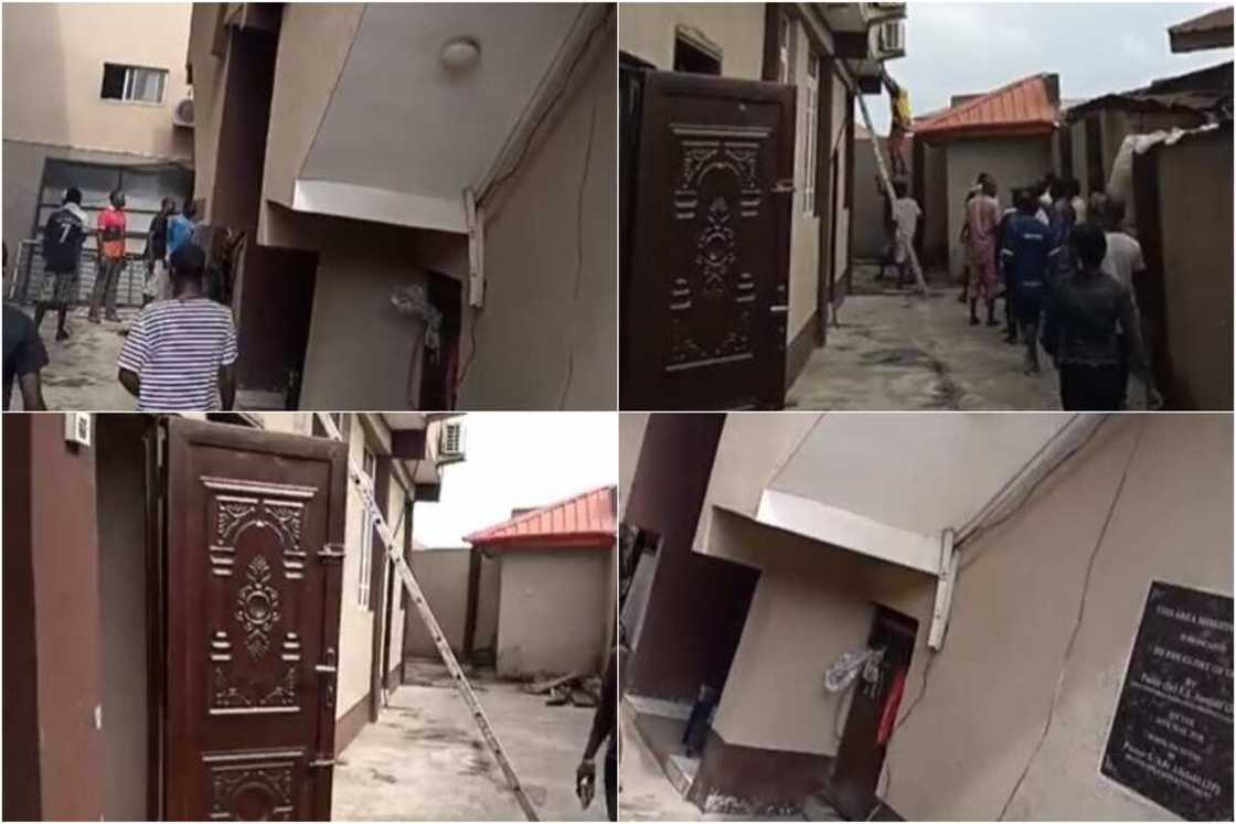 Fire breaks out at Apostolic Church in Lagos. Fire breaks out at Apostolic Church in Lagos.