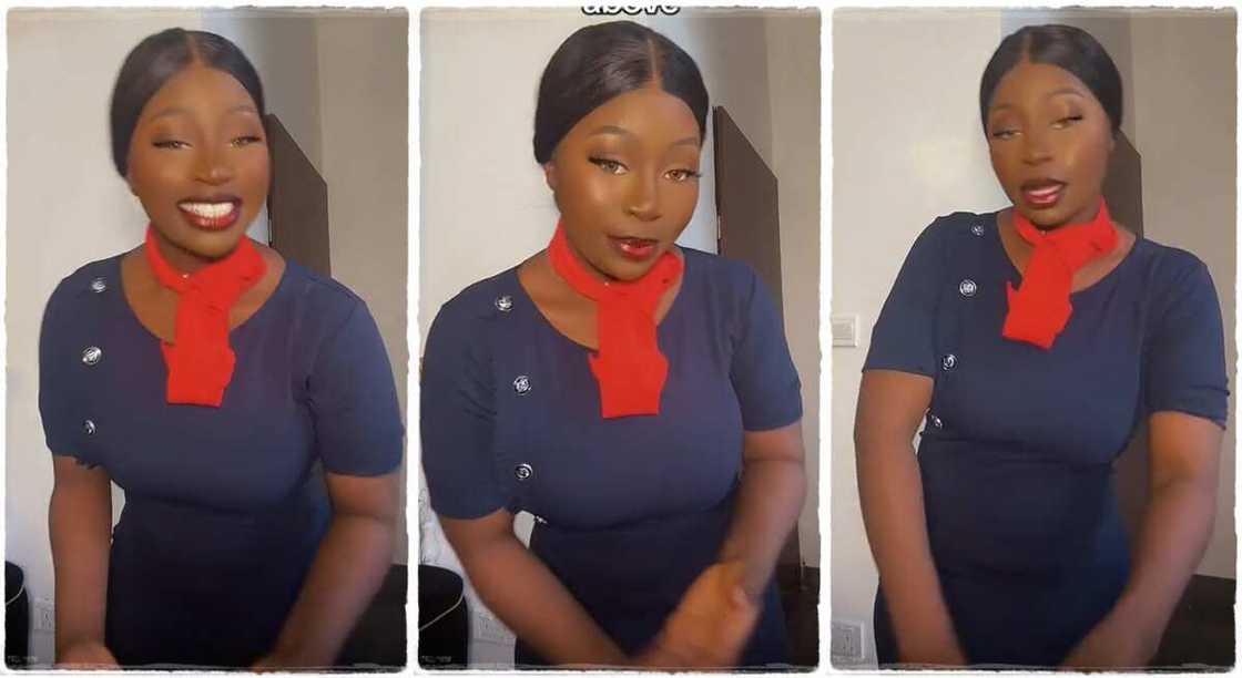 Photos of a Tammy Tobi, a Nigerian flight attendant. Photos of a Tammy Tobi, a Nigerian flight attendant.