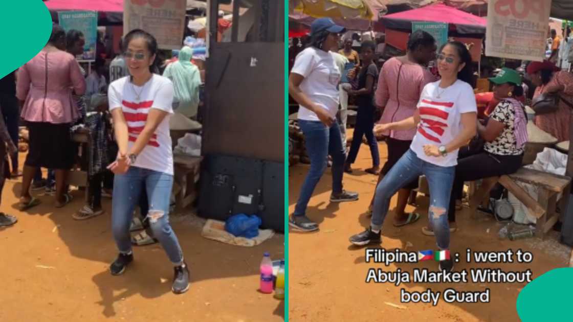 Filipina woman films her experience after going to Abuja market without bodyguard Filipina woman films her experience after going to Abuja market without bodyguard