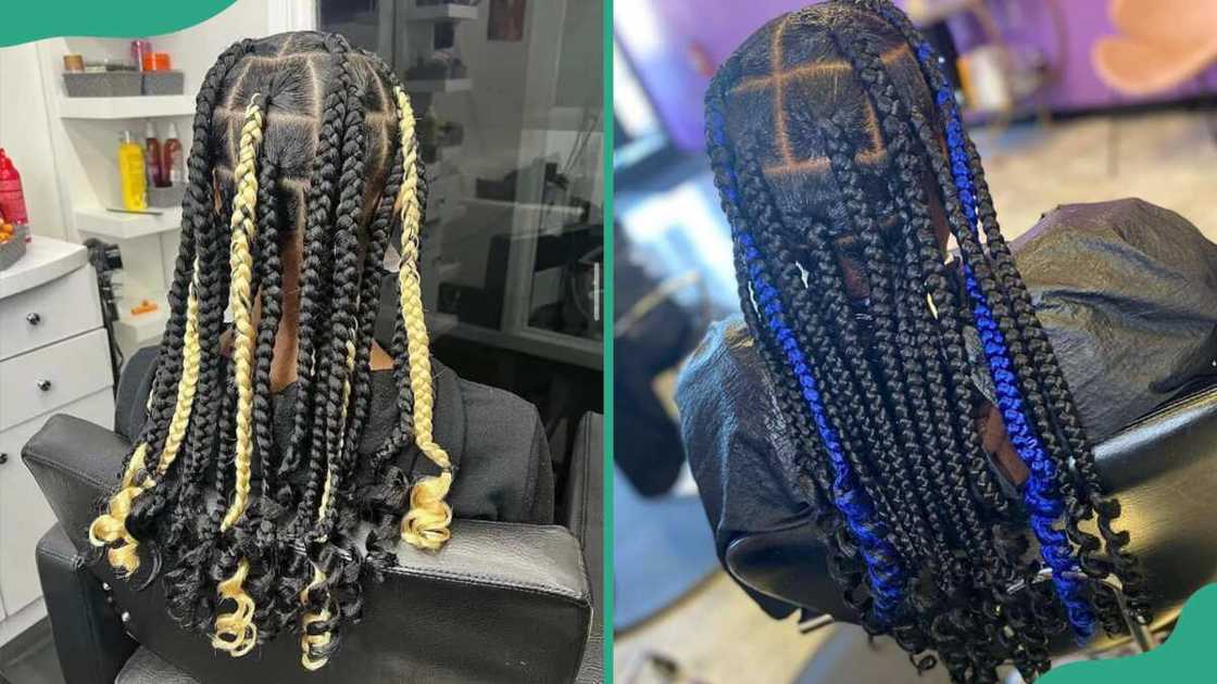 Coi Leray Braids with colour