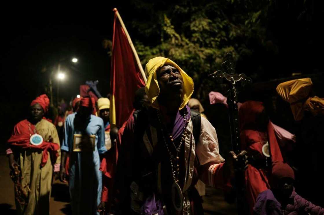 At church services on Sunday in the largely Christian country, Kenyans prayed for calm At church services on Sunday in the largely Christian country, Kenyans prayed for calm