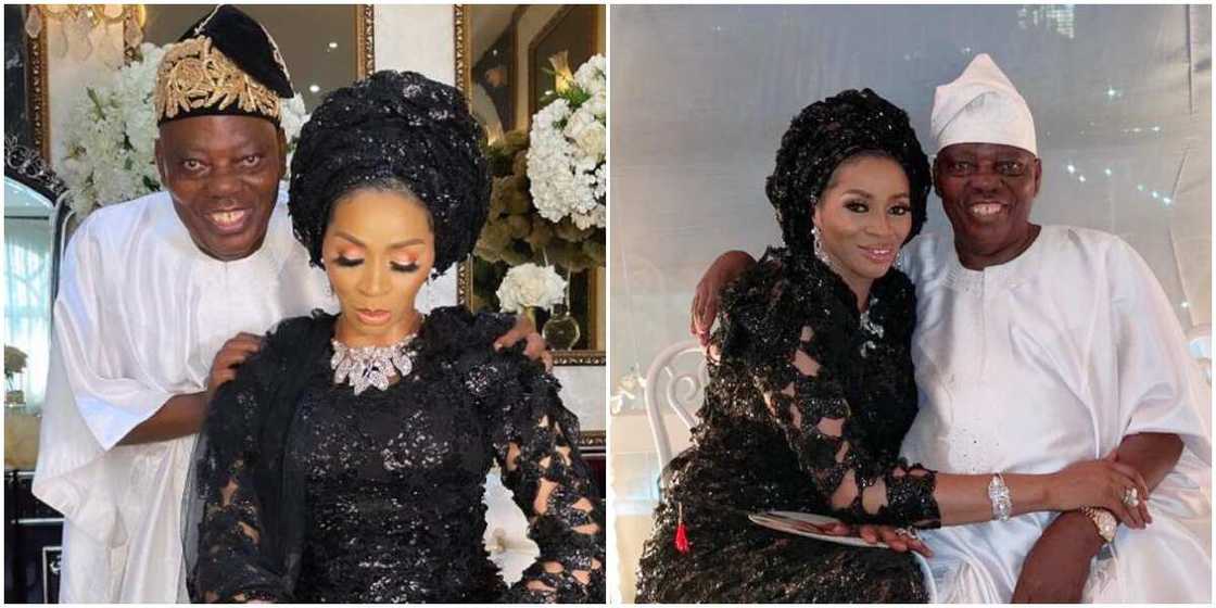 Shade Okoya and hubby Razaq melt hearts in loved up video. Shade Okoya and hubby Razaq melt hearts in loved up video.