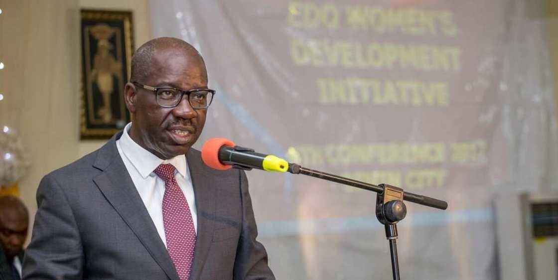 Godwin Obaseki/Edo state/fuel subsidy removal/minimum wage/reduction of work days Godwin Obaseki/Edo state/fuel subsidy removal/minimum wage/reduction of work days