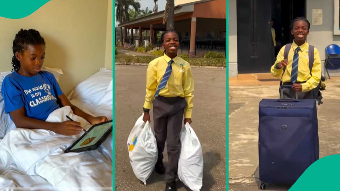 Young boy arrives Nigeria to attend boarding school. Young boy arrives Nigeria to attend boarding school.
