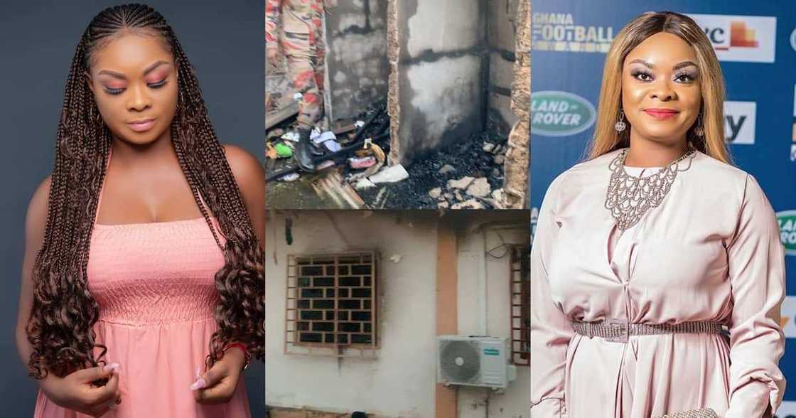 Beverly Afaglo's house burnt Beverly Afaglo's house burnt