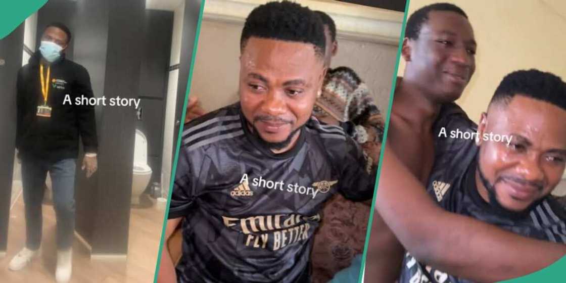 Nigerian man works as toilet cleaner in UK Nigerian man works as toilet cleaner in UK