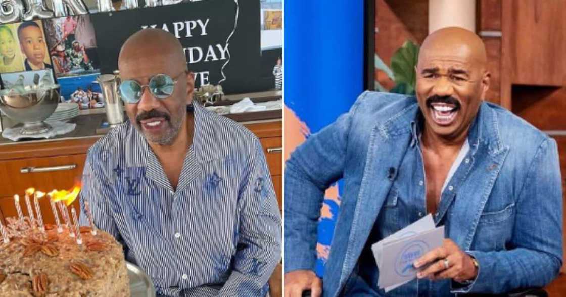 Steve Harvey, Celebrate, 65th, Birthday, Yacht, Hilarious, Decline, Swimming, Sharks, Marjorie Harvey, Instagram Steve Harvey, Celebrate, 65th, Birthday, Yacht, Hilarious, Decline, Swimming, Sharks, Marjorie Harvey, Instagram