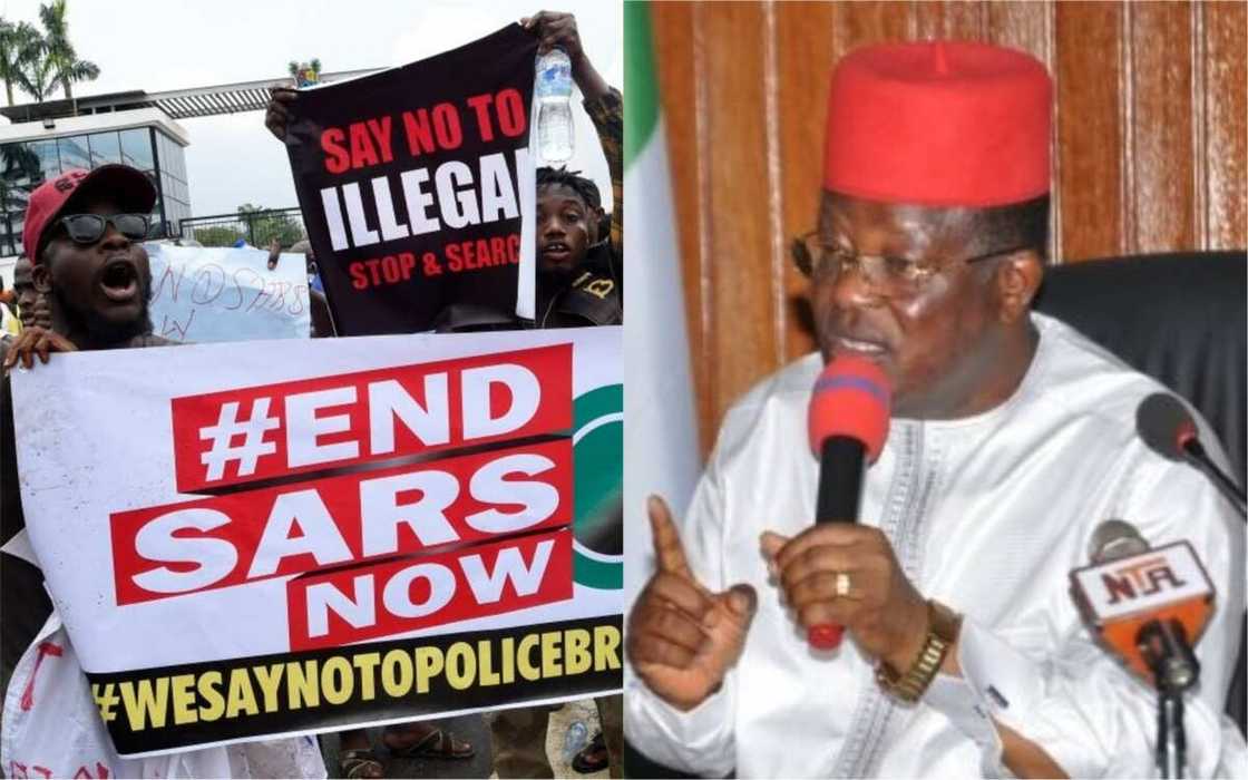 Ba zan lamunci tashe tashen hankulan masu zanga zanga a jiha ta ba - Gwamna Umahi Ba zan lamunci tashe tashen hankulan masu zanga zanga a jiha ta ba - Gwamna Umahi