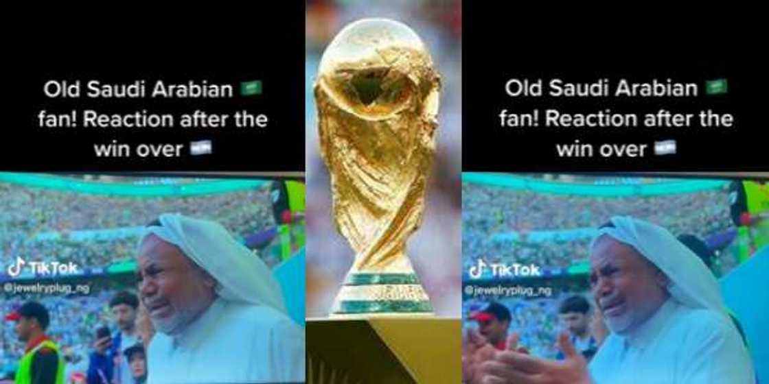 Emotional Video Shows Man Shedding Tears While Watching Saudi's Victory Over Argentina, Social Media Reacts Emotional Video Shows Man Shedding Tears While Watching Saudi's Victory Over Argentina, Social Media Reacts