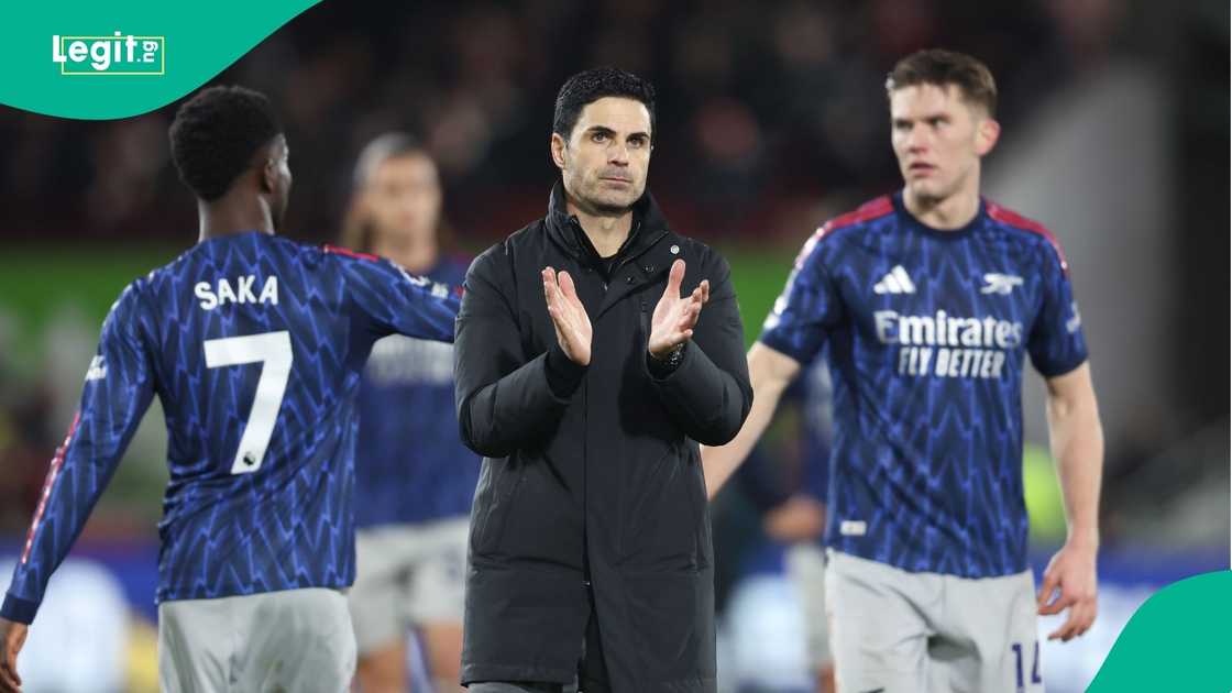 Arsenal, Mikel Arteta, Premier League, Brentford, Gtech Community Stadium, United Kingdom. Arsenal, Mikel Arteta, Premier League, Brentford, Gtech Community Stadium, United Kingdom.