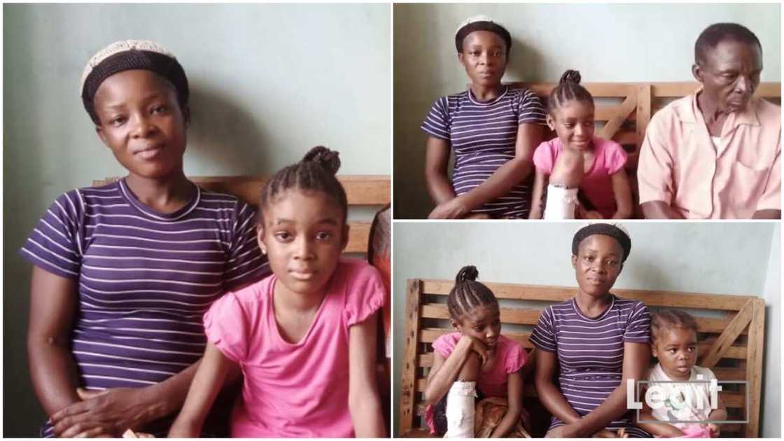 Poor Nigerian family in need of help/girl broker her leg after falling. Poor Nigerian family in need of help/girl broker her leg after falling.