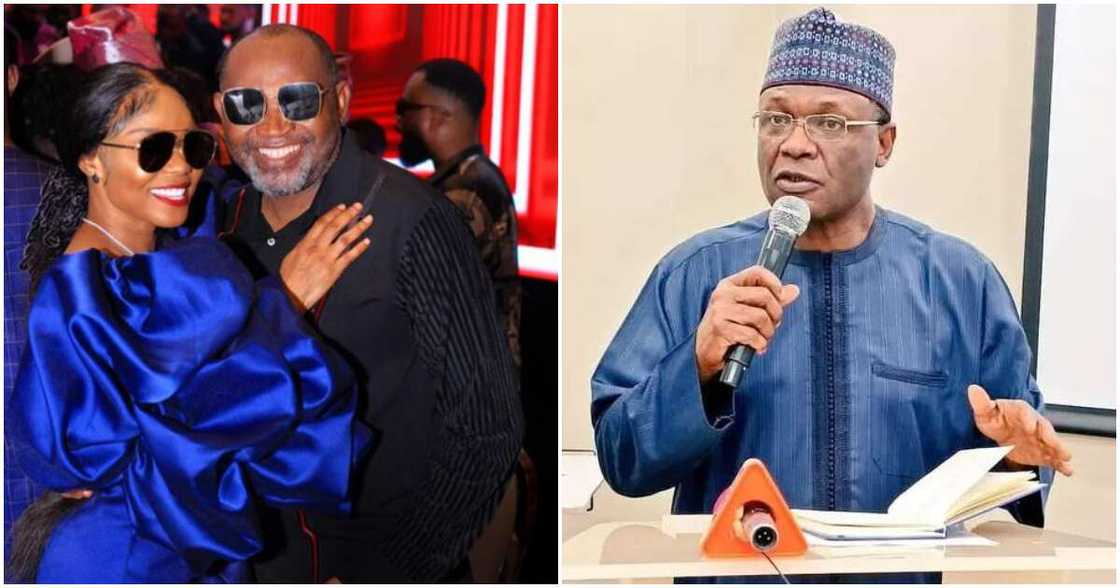 Photos of Iyabo Ojo, Paulo Okoye and INEC chairman, Mahmud Yakubu Photos of Iyabo Ojo, Paulo Okoye and INEC chairman, Mahmud Yakubu