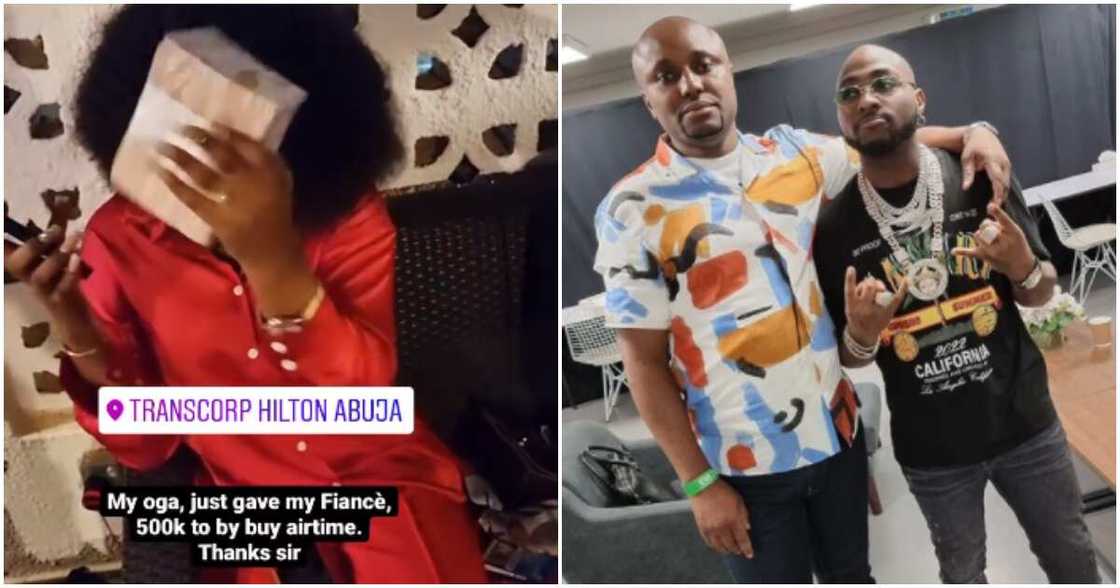 Davido blesses Isreal's fiancee Davido blesses Isreal's fiancee