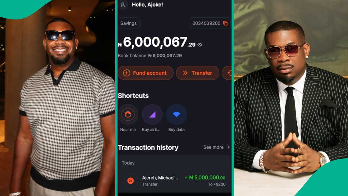 Don Jazzy sends N6 million to grateful fan. Don Jazzy sends N6 million to grateful fan.