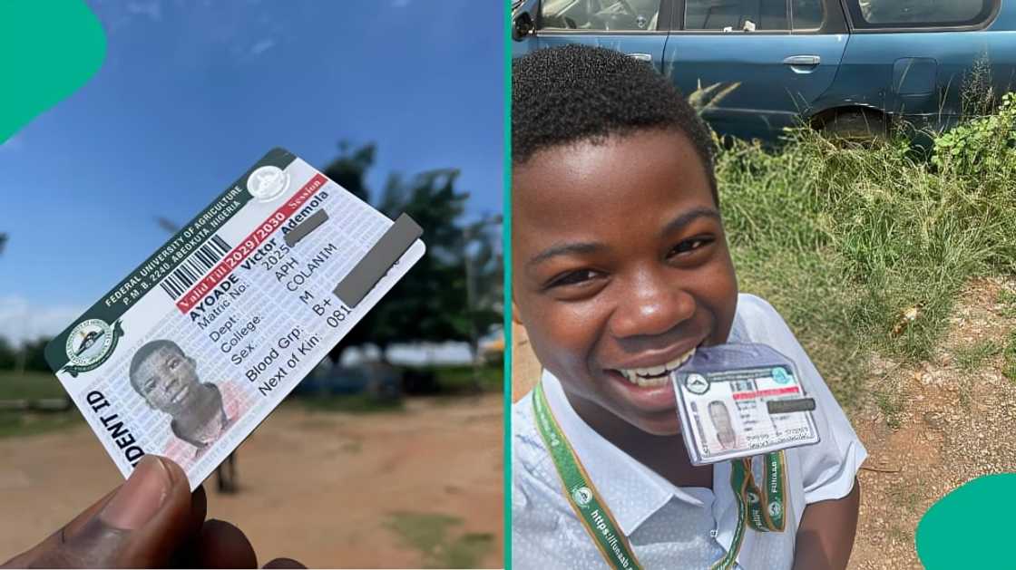 FUNAAB student trends online as lady raises questions about his ID card
