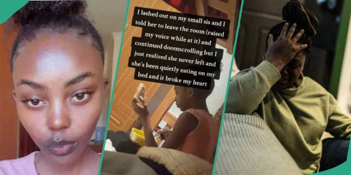 Watch video as remorseful lady shares sister's action that made her regret shouting at her Watch video as remorseful lady shares sister's action that made her regret shouting at her