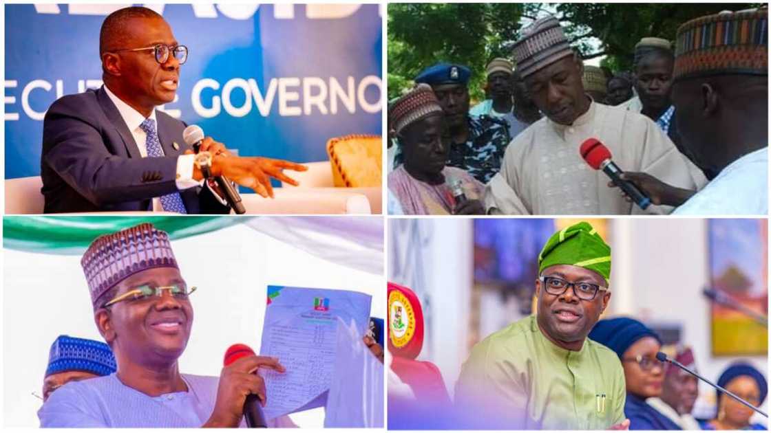 Sanwo-Olu/Seyi Makinde/Bello Matawalle/Babagana Zulum/APC/PDP/2023 elections/INEC