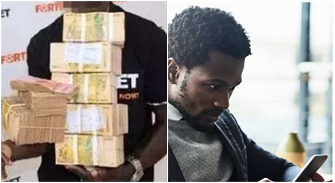 Man wins N100m in sports betting in Nigeria from money stolen from girlfriend. Man wins N100m in sports betting in Nigeria from money stolen from girlfriend.
