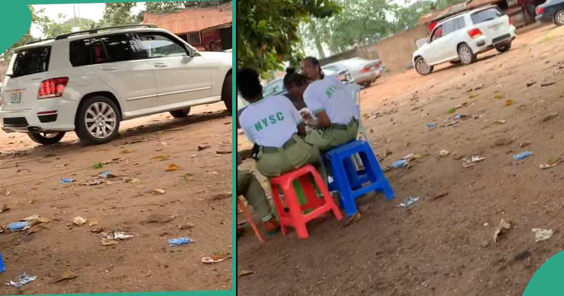 NYSC member reportedly drives Benz to CDS meeting. NYSC member reportedly drives Benz to CDS meeting.
