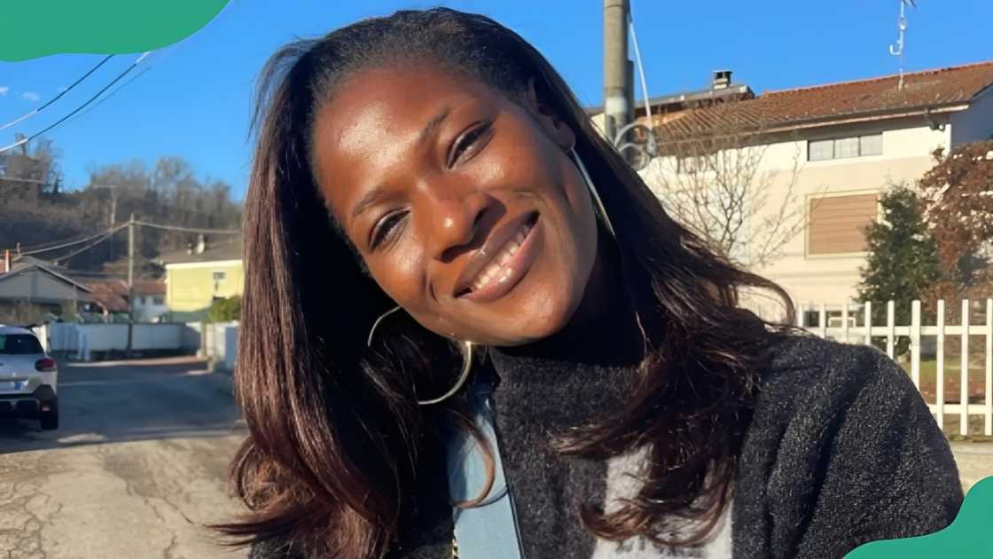 Abi from BBNaija in Lagos, Nigeria.