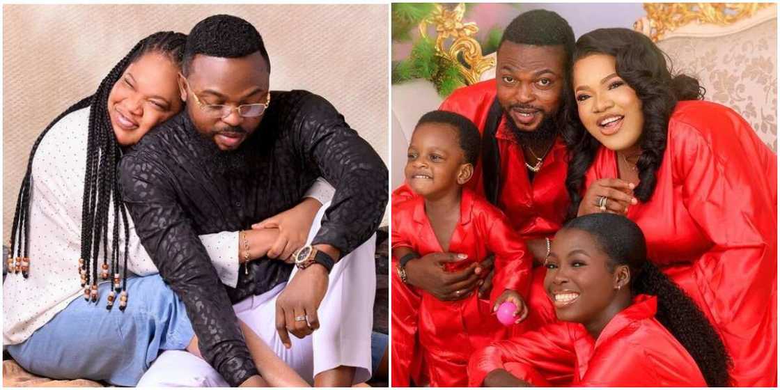 Toyin Abraham and hubby Kolawole. Toyin Abraham and hubby Kolawole.